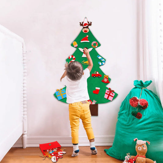 Skorter | DIY Felt Christmas Tree with Accessories - Merry Christmas Decorations For Home