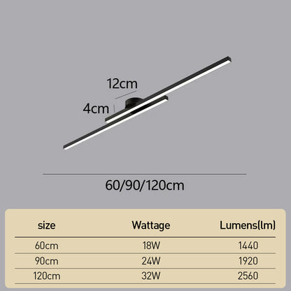 Skorter | Modern Aluminium Semi Flush Mount LED Ceiling Light | Minimalist Design for Living Room. Bedroom & Hallway