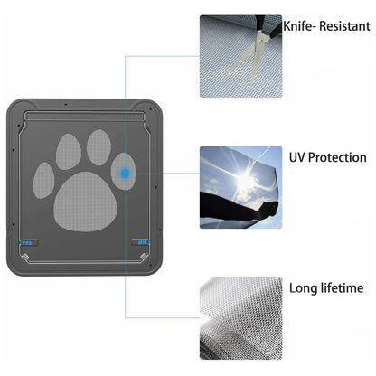 Skorter | Dog or cat small screen locking flap door magnetic automatic glide protector