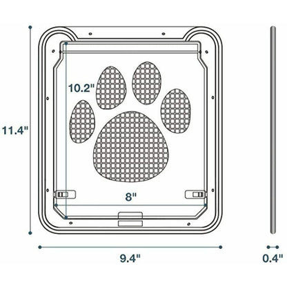 Skorter | Dog or cat small screen locking flap door magnetic automatic glide protector