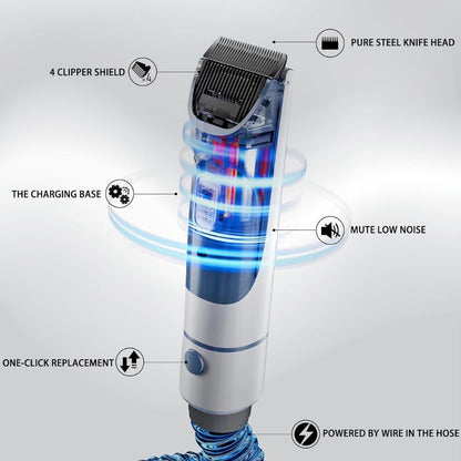 Skorter | 5-in-1 Dog Grooming Kit with with Pet Hair Vacuum & Clipping Tools