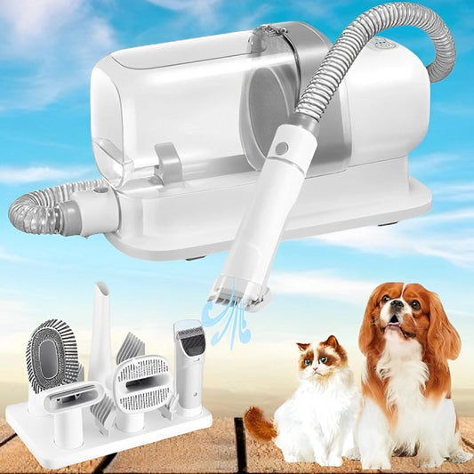 Skorter | 5-in-1 Dog Grooming Kit with with Pet Hair Vacuum & Clipping Tools