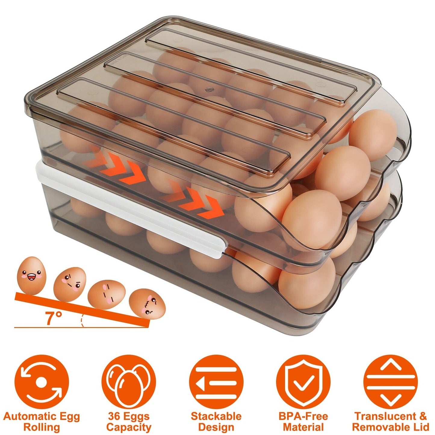 Skorter | Double layer egg storage for refrigerator