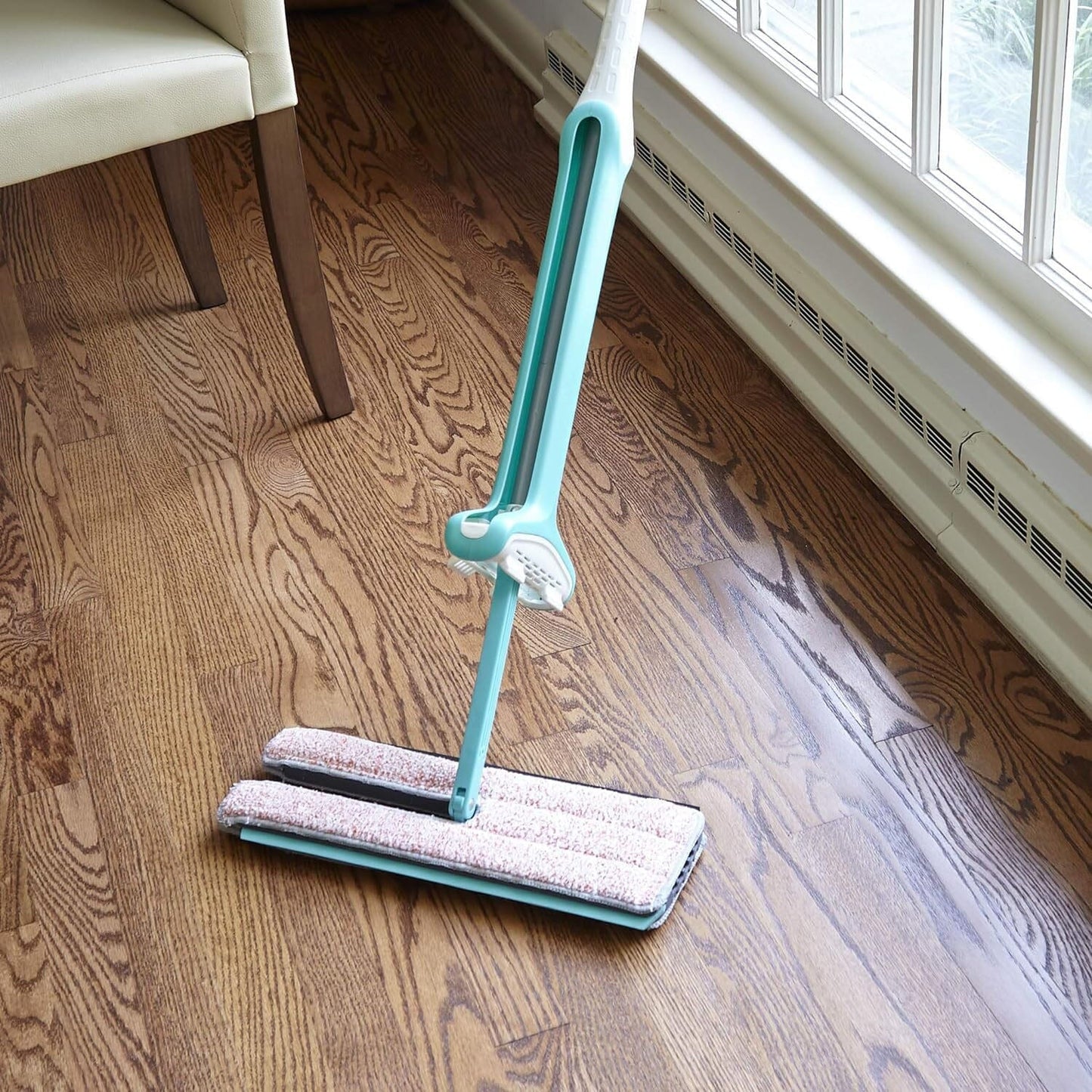 Skorter | Double-sided microfiber and flat clamp folder for cleaning hardwood floors
