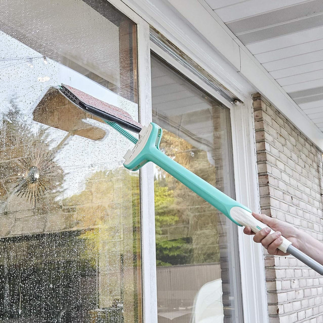 Skorter | Dubbelsidig mikrofiber- och plattklämma för rengöring av trägolv