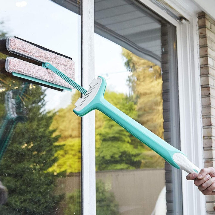 Skorter | Dubbelsidig mikrofiber- och plattklämma för rengöring av trägolv