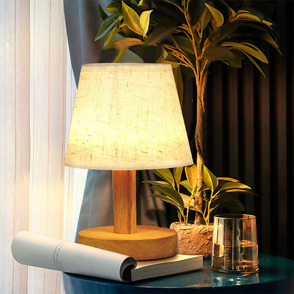 Skorter | LumiWood - Dimmable LED Table Lamp made of Wood for Bedroom & Living Room
