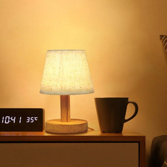 Skorter | LumiWood - Dimmable LED Table Lamp made of Wood for Bedroom & Living Room