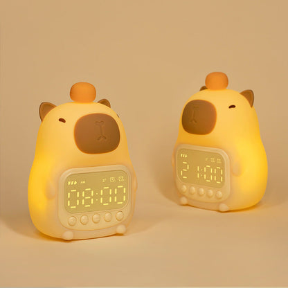 Skorter | CapyGlow – Cute Capybara Night Light with LED and Alarm for Kids