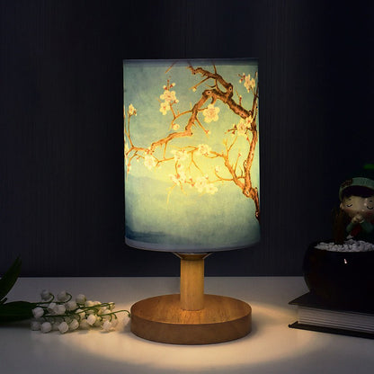 Skorter | ZenGlow - Decorative Japanese Table Lamp with Wooden Base – Mood Lighting