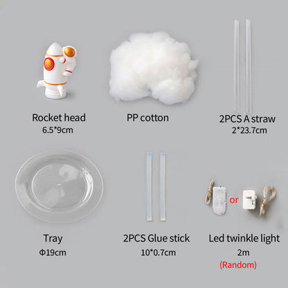 Skorter | RocketGlow - Small LED Rocket Table Lamp for Children's Room & Decoration
