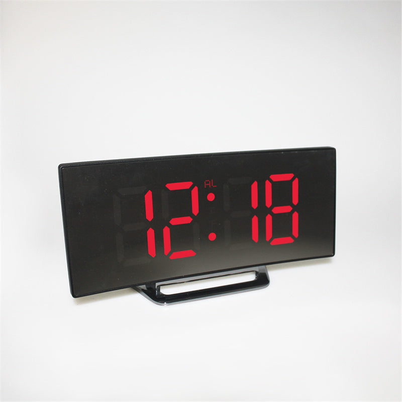 Skorter | CurveTime Digital Alarm Clock – Compact Alarm Clock with Curved Display and Modern Design