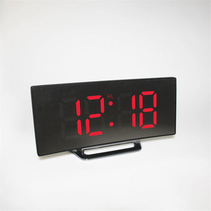 Skorter | CurveTime Digital Alarm Clock – Compact Alarm Clock with Curved Display and Modern Design