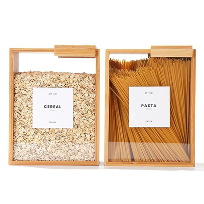 Skorter | Bamboo Cereal Dispenser and Food Storage Container
