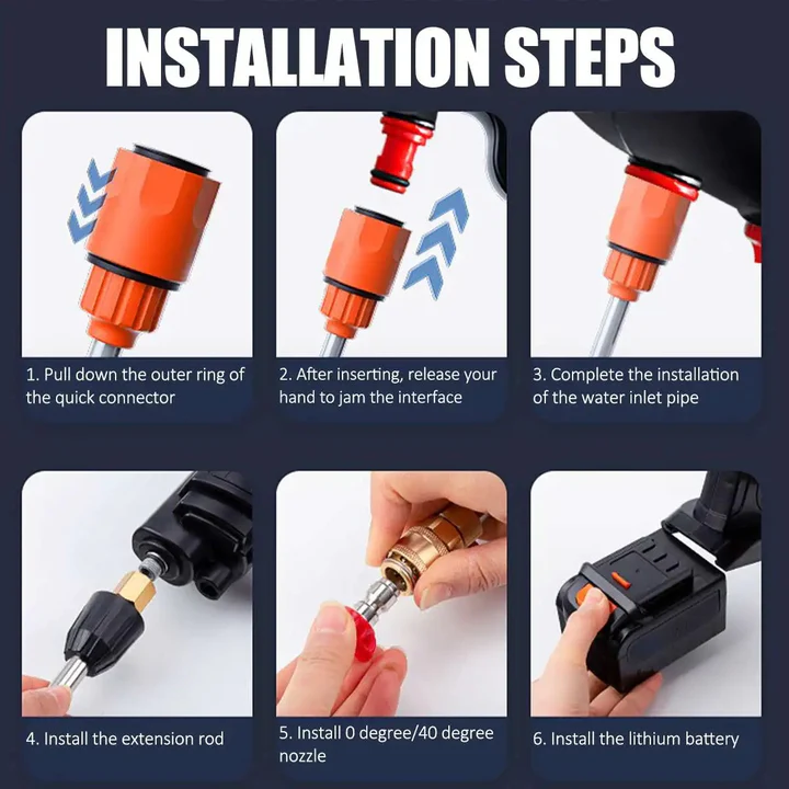 Skorter | Cordless High Pressure Washer with 2 Batteries