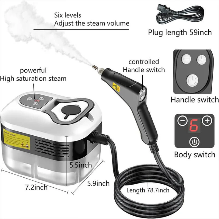 Skorter | 2500W High Pressure Steam Cleaner with Gloves