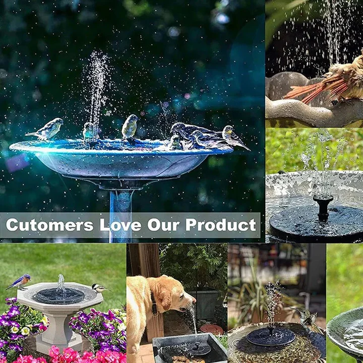 Skorter | Solar Fountain with 60 LED Lights