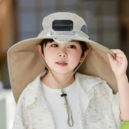 Skorter | Adjustable Kids Solar Fan Hat