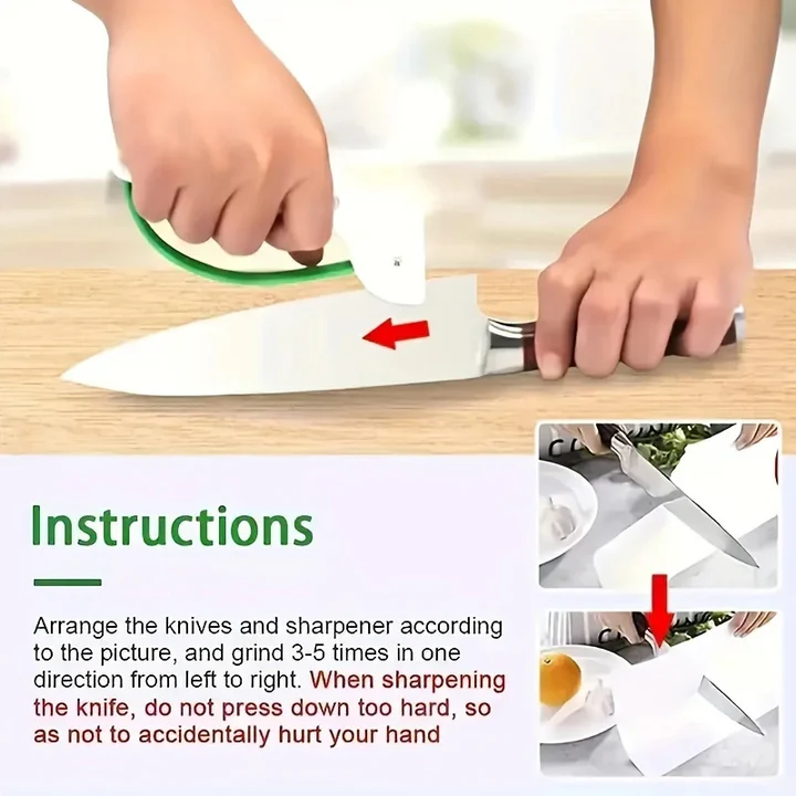 Skorter | Compact Manual Knife Sharpener for Kitchen and Garden Tools