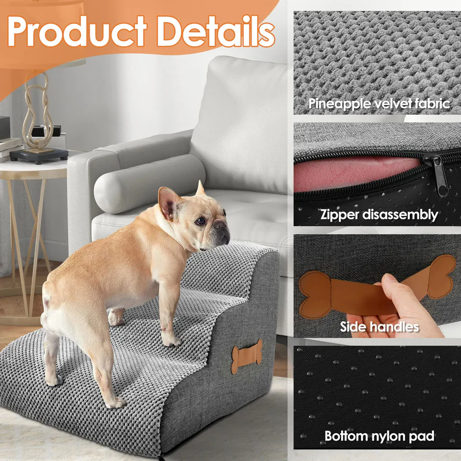 Skorter | Dog Stairs for Bed