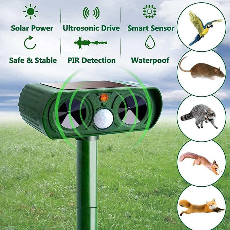Skorter | Solar Powered Ultrasonic Animal Repellent