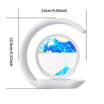 Skorter | 3D Sand Art Table Lamp with Wireless Charger