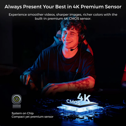 Skorter | 4K, 60fps Webcam for Streaming and Video Calls