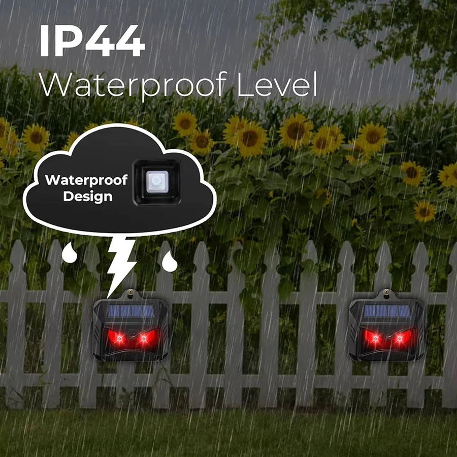 Skorter | 2pcs Solar Powered Ultrasonic Animal Repellent