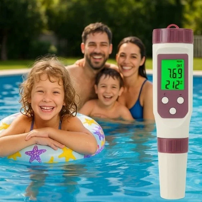 Skorter | Digital Pool Tester PH and Chlorine Measuring Device for Easy Water Analysis