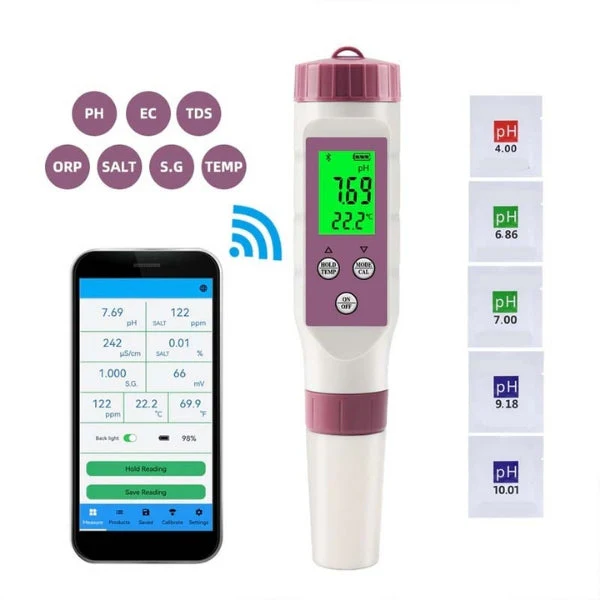 Skorter | Digital Pool Tester PH and Chlorine Measuring Device for Easy Water Analysis