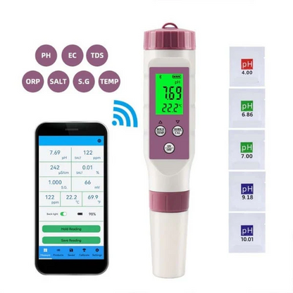 Skorter | Digital Pool Tester PH and Chlorine Measuring Device for Easy Water Analysis