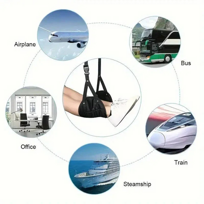 Skorter | 2-Pack Foot Hammock, Portable Travel & Under-Desk Leg Rest with Adjustable Straps