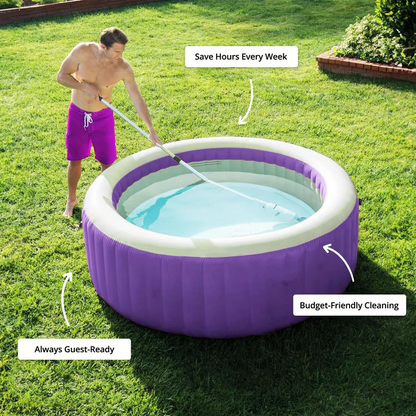 Skorter | Cordless Pool Cleaner, Rechargeable with Interchangeable Heads