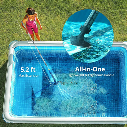 Skorter | Cordless Pool Cleaner, Rechargeable with Interchangeable Heads