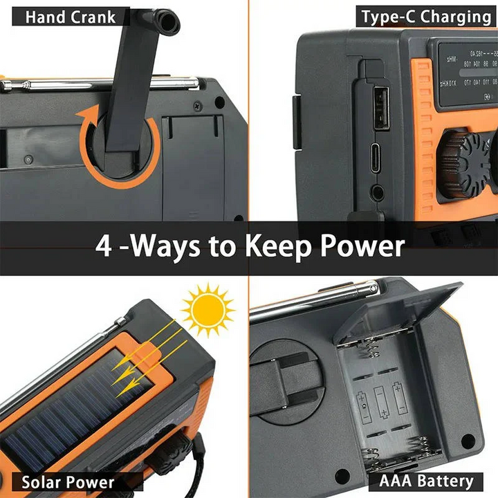 Skorter | Solar Hand Crank Emergency Radio