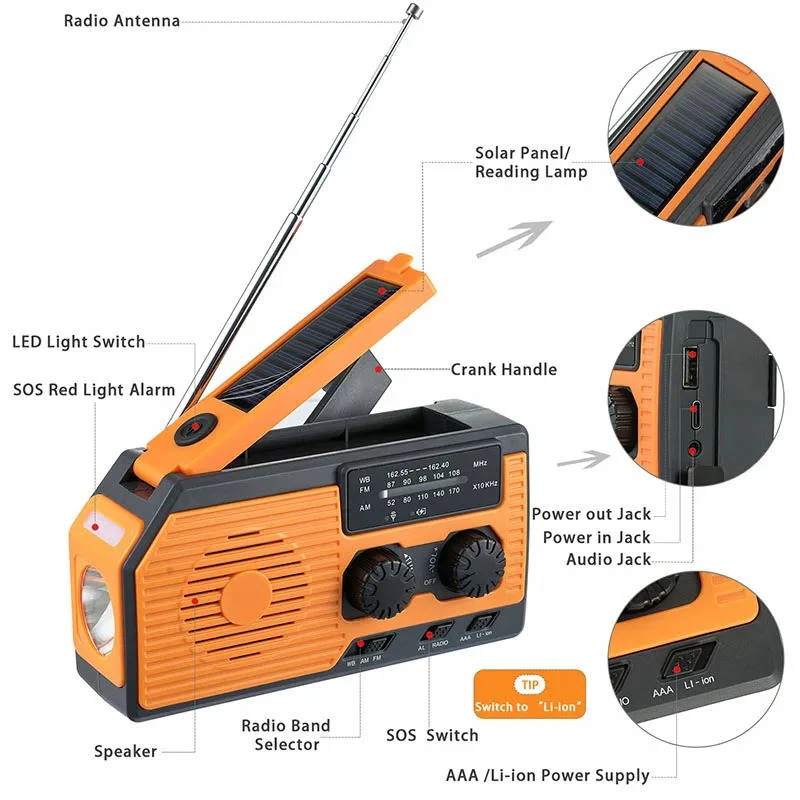Skorter | Solar Hand Crank Emergency Radio