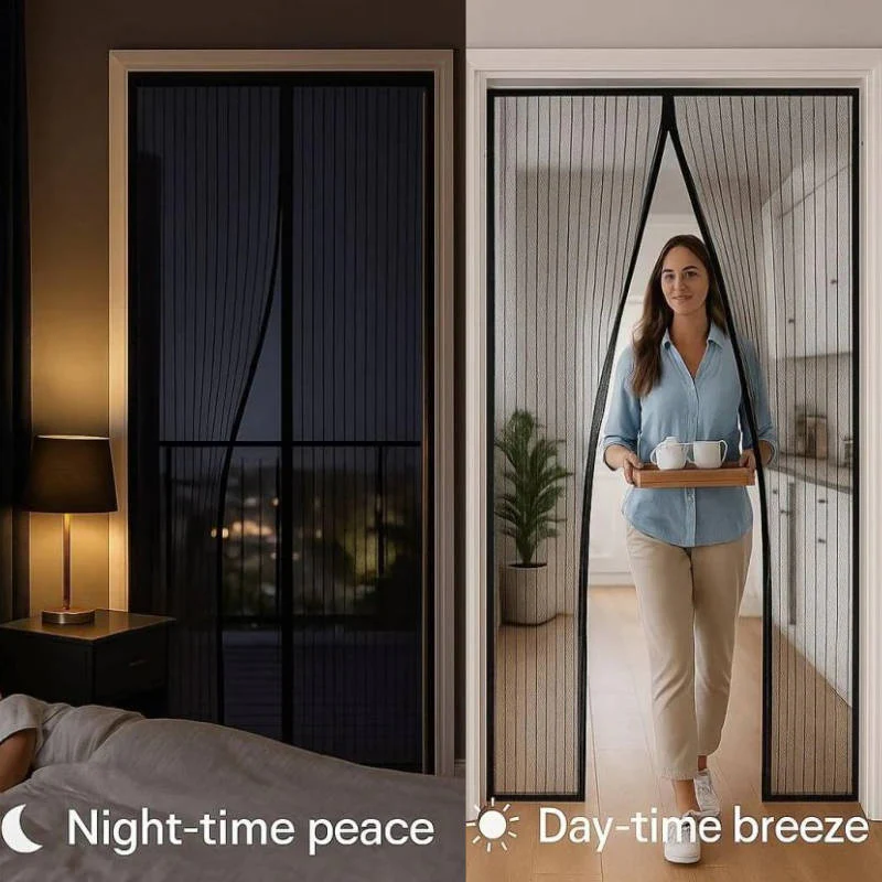 Skorter | Adjustable Magnetic Screen Door for Insect Protection
