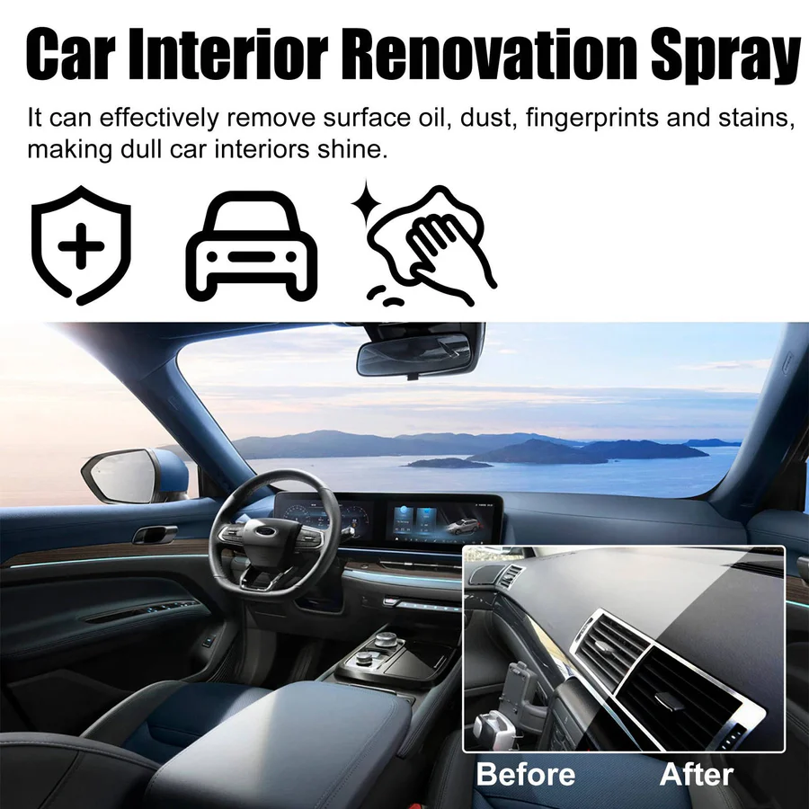 Skorter | Car Interior Cleaner Spray, Multi-Surface Formula with UV Protection