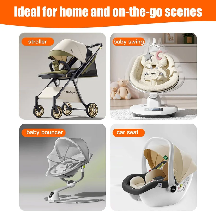 Skorter | Baby Pillow with Memory Foam and Cotton Cover, Portable Infant Support Cushion