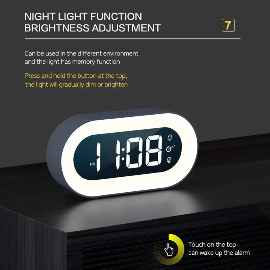 Skorter | Sunrise Gentle Light Alarm Clock, USB Powered