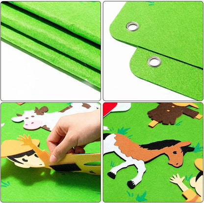 Skorter | Animal Felt Board - Educational Playful Joy For Children