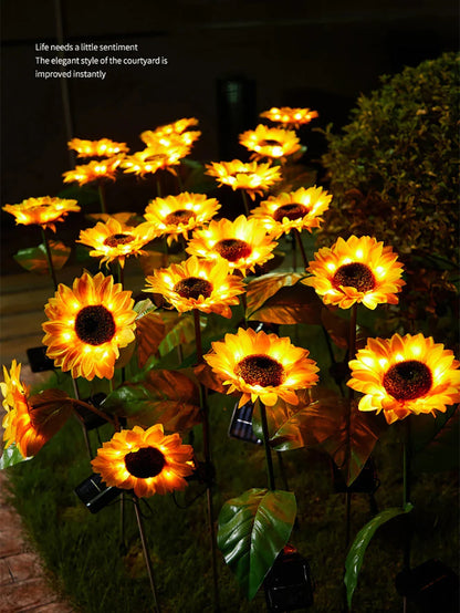 Skorter | Waterproof Solar Sunflower Lamp for Garden & Terrace
