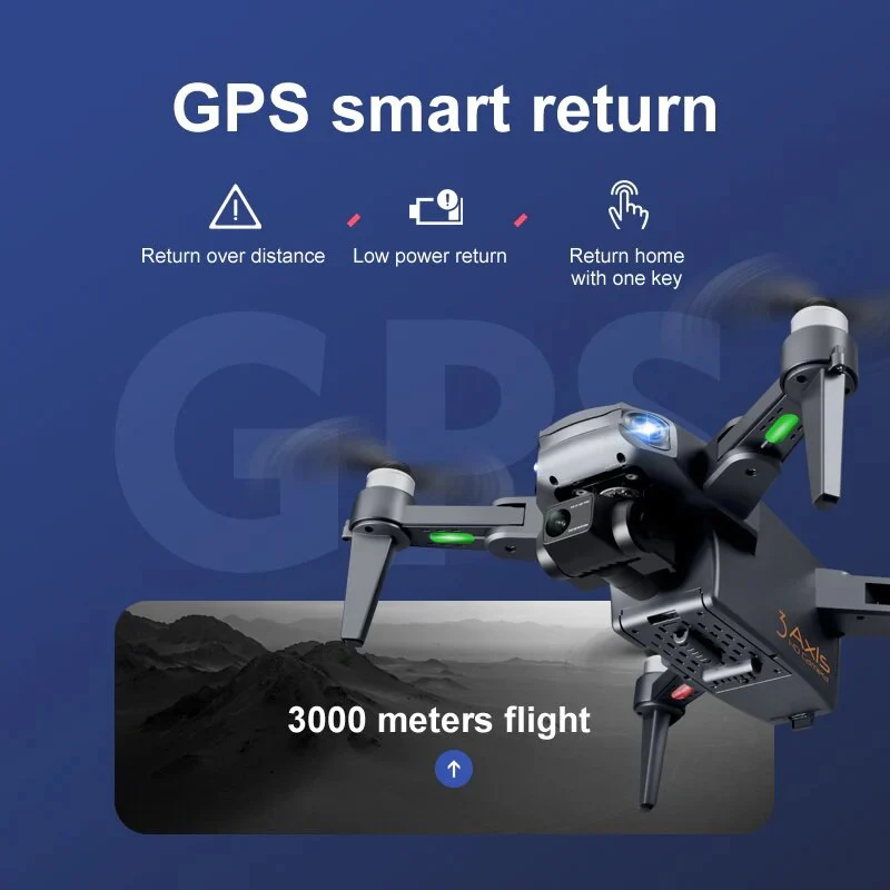 Skorter | 8K HD Pro Drone with Dual Camera, GPS, Brushless Motors