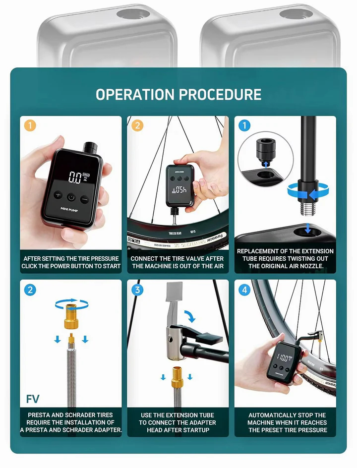 Skorter | Compact Rechargeable Mini Air Pump