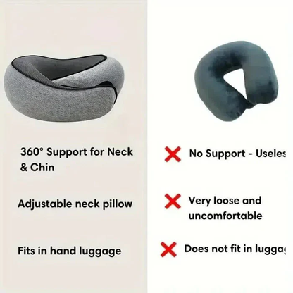 Skorter | Snail Style Memory Foam, Travel Curved Neck Pillow