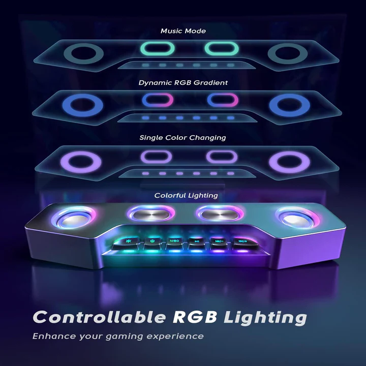 Skorter | Bluetooth Desktop Speaker with RGB Effects