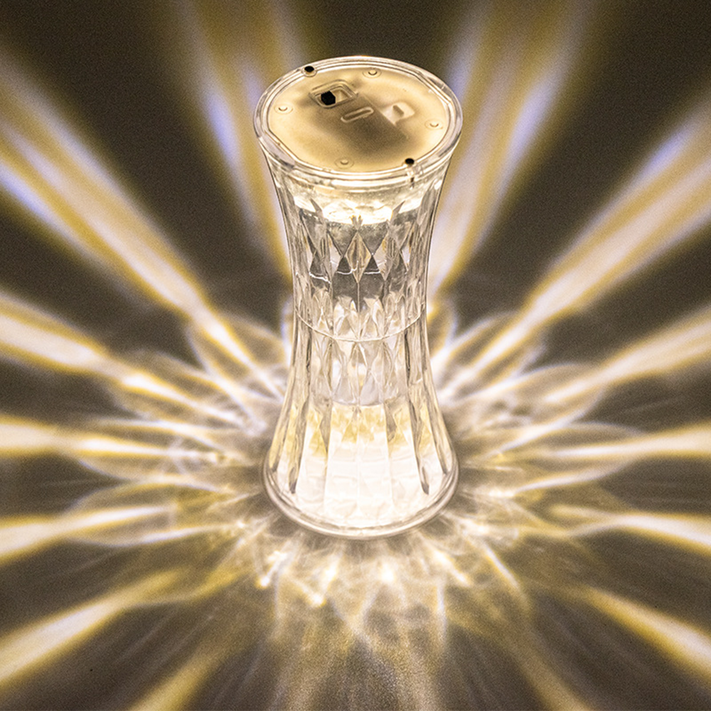 Skorter | CrystalLuxe - Crystal Table Lamp with Diamond Cutting and LED Lighting
