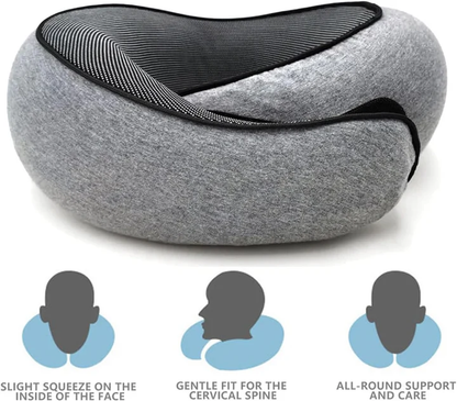 Skorter | Snail Style Memory Foam, Travel Curved Neck Pillow