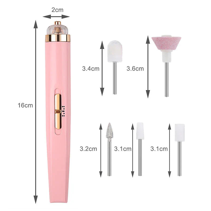 Skorter | 5-in-1 Electric Nail Care Device – Portable Manicure Tool with LED Light