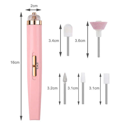 Skorter | 5-in-1 Electric Nail Care Device – Portable Manicure Tool with LED Light